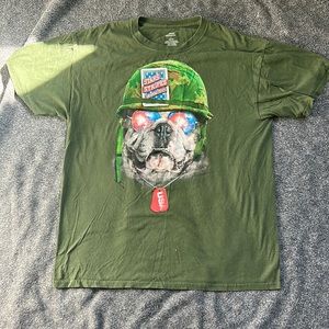 Mens patriotic bulldog graphic Tshirt